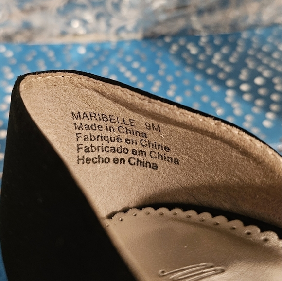 2FOR$50 DAVID'S bridal Michaelangelo Maribelle black bow heels size 9 - Picture 3 of 6